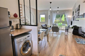 Gite - Le Green - Maison avec Terrasse dans parc avec piscine proche plages et Golf